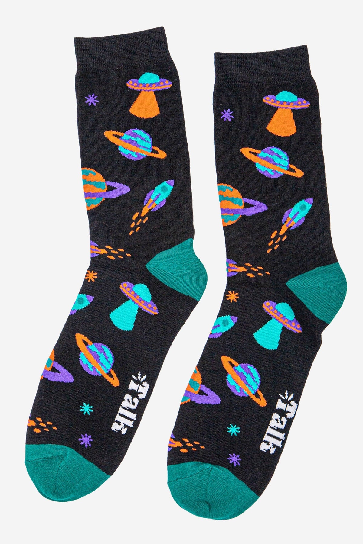 Space Invasion Bamboo Socks by Sock Talk - view 3