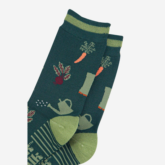Forest Green Bamboo Socks by Sock Talk - view 2