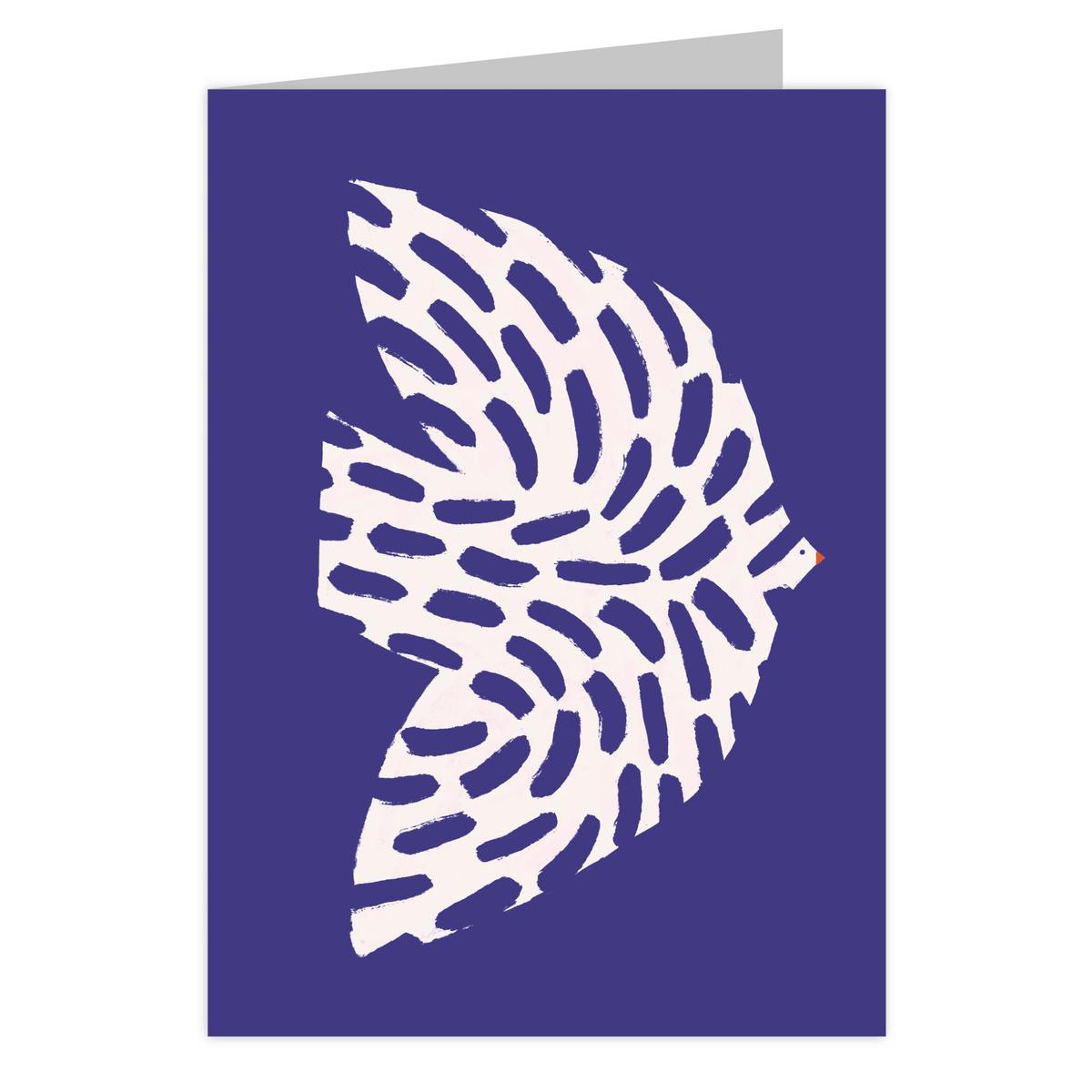 Front of the Bird in Flight reusable greeting card