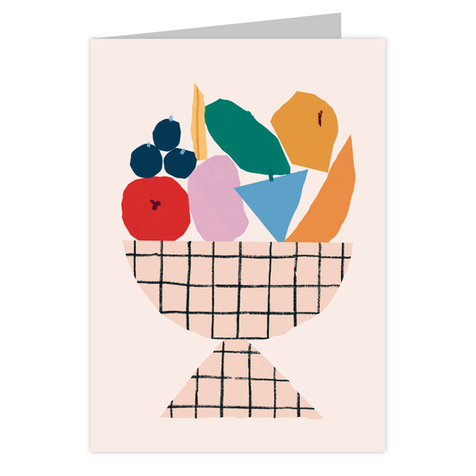 Front of the Fruit Bowl reusable greeting card