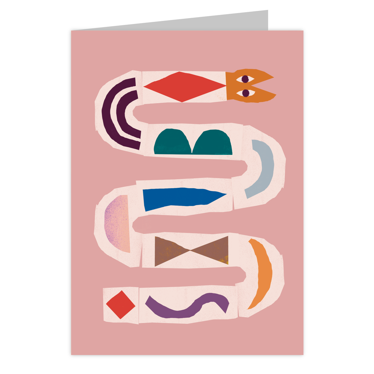 Front of the Le Serpent reusable greeting card