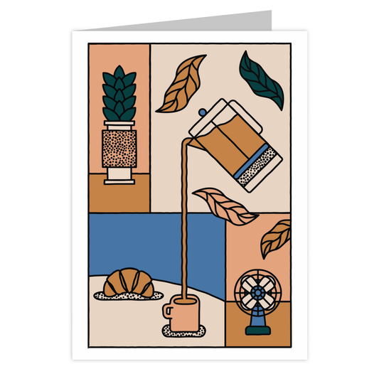 Front of the Lille reusable greeting card