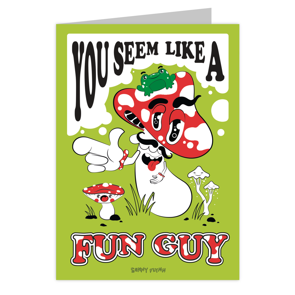 Front of the You Seem Like a Fun Guy reusable greeting card