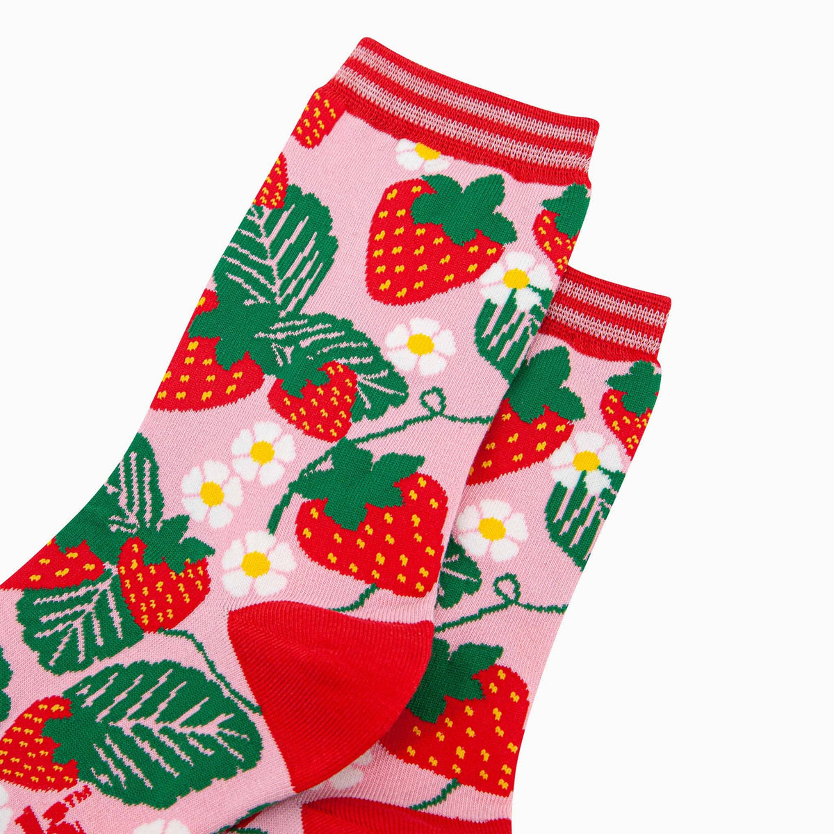 Strawberries Bamboo Socks by Sock Talk - view 2