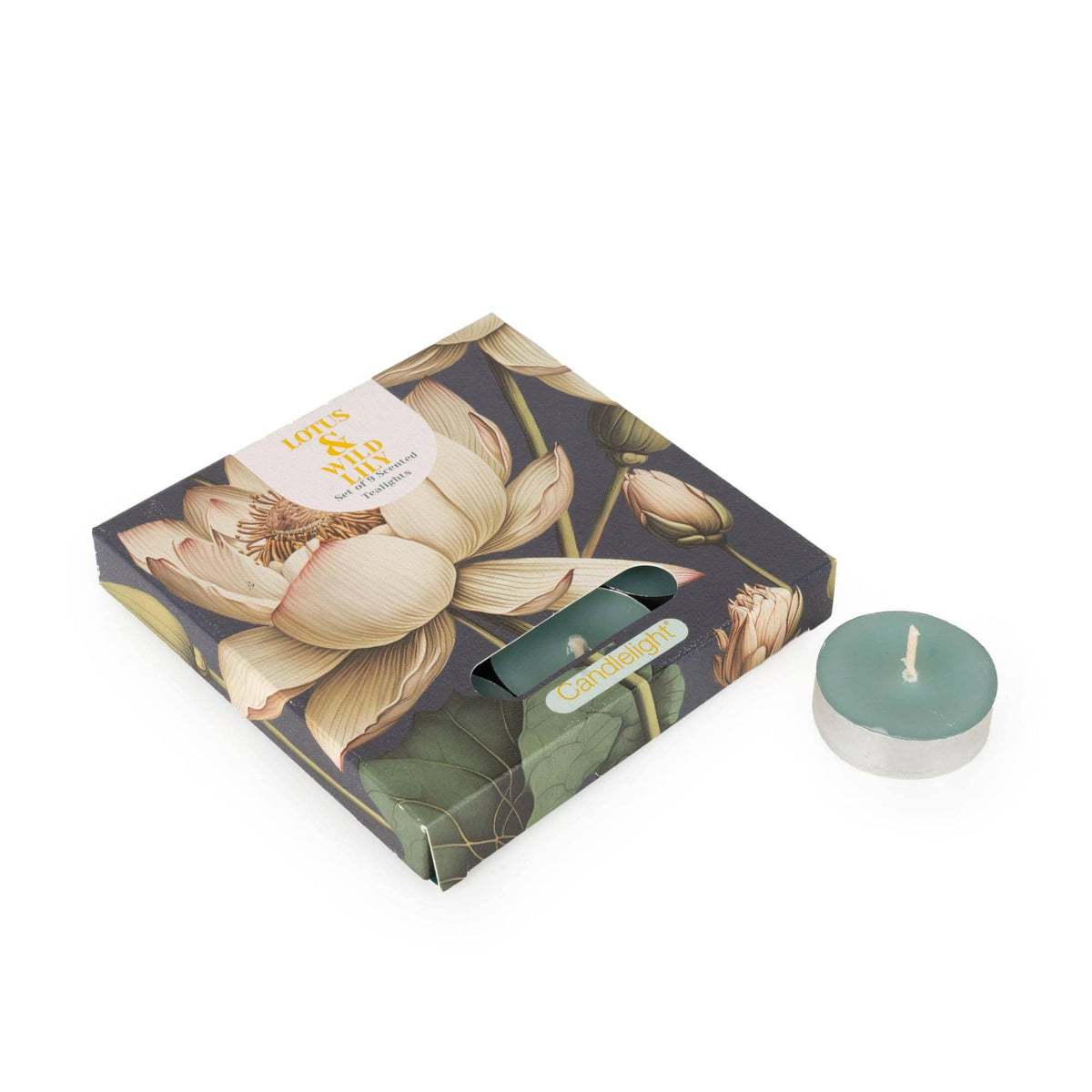 Lotus & Wild Lily Tealights by Candlelight Products Ltd - view 2