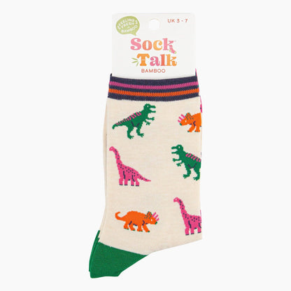 Dinosaur Bamboo Socks by Sock Talk - view 4