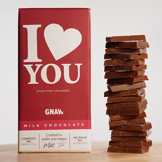 GNAW 'I Love You' Milk Chocolate Bar