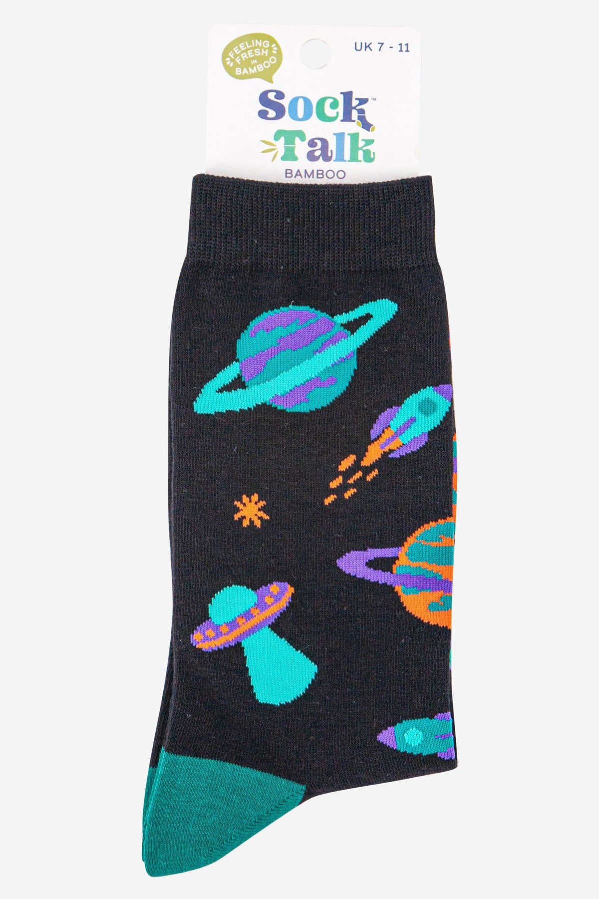 Space Invasion Bamboo Socks by Sock Talk - view 4