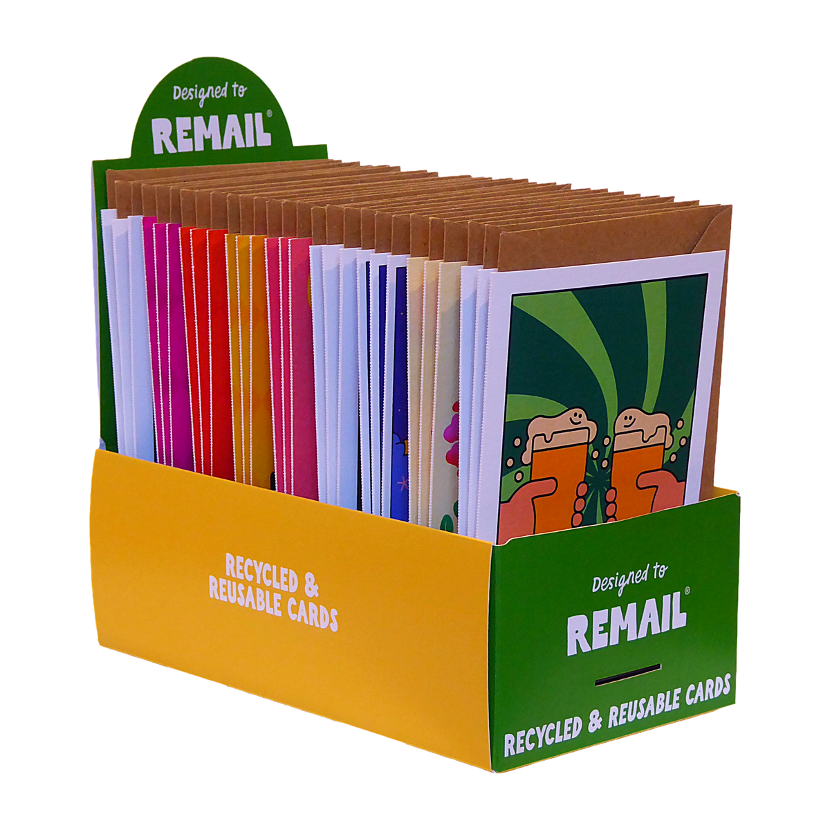 Remail Card Counter Display Box