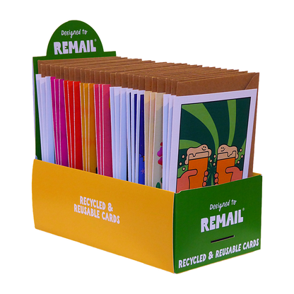 Remail Card Counter Display Box