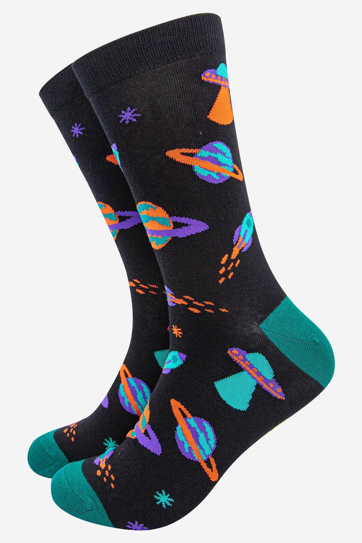 Space Invasion Bamboo Socks by Sock Talk