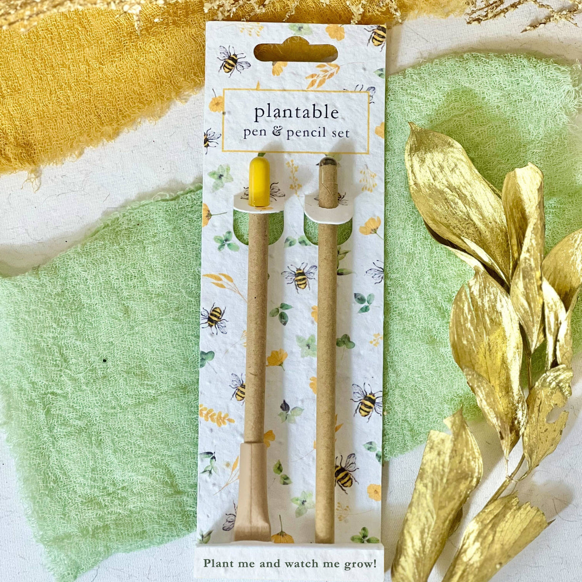 Plantable Pen & Pencil Set by Little Green Gifts