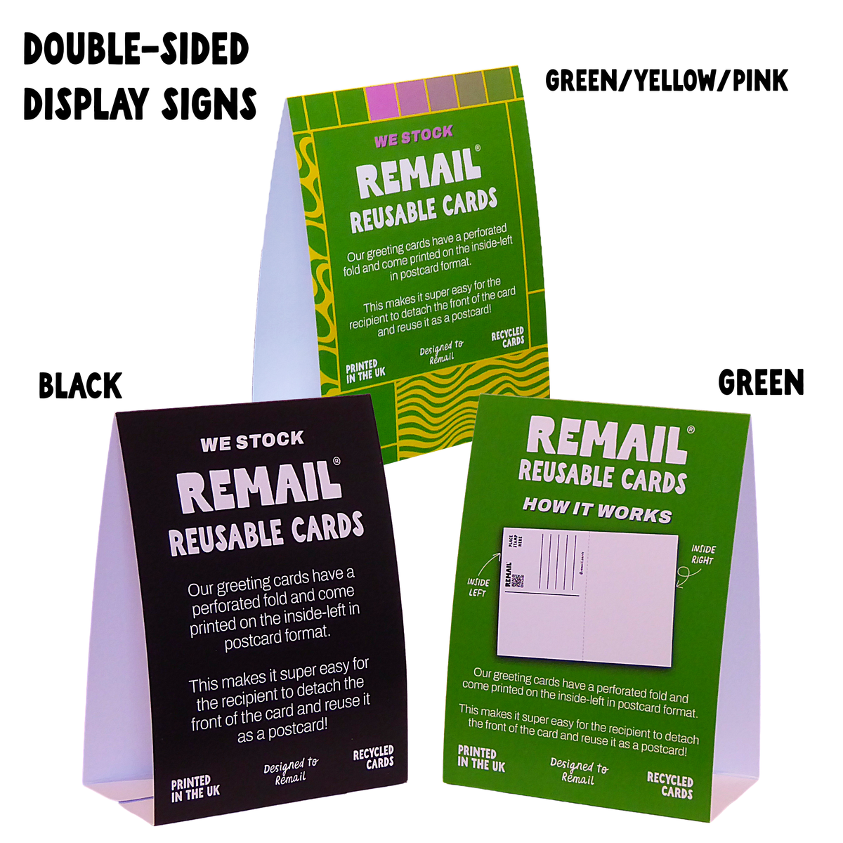 Remail Counter Display Sign (A6)