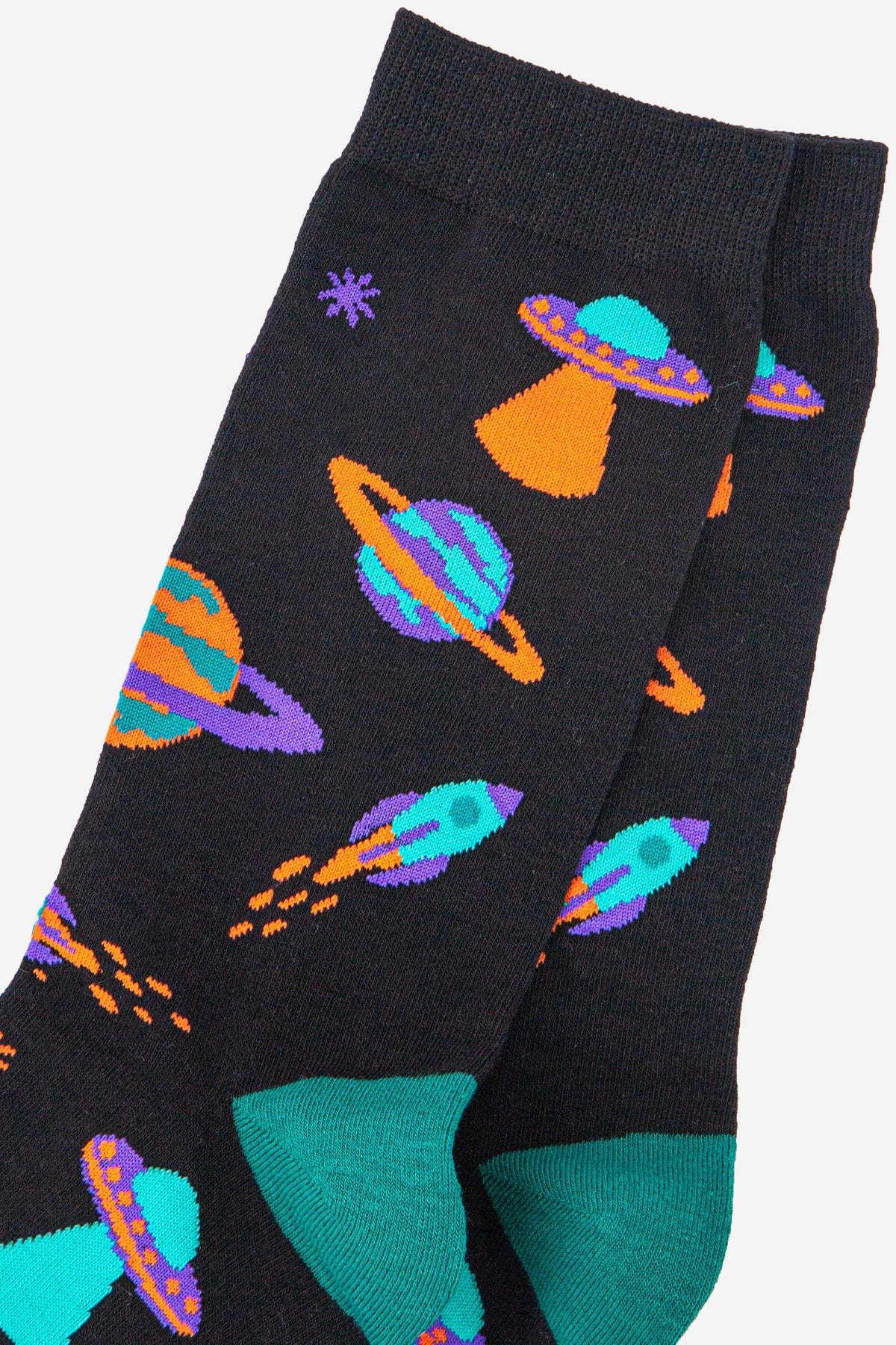 Space Invasion Bamboo Socks by Sock Talk - view 2