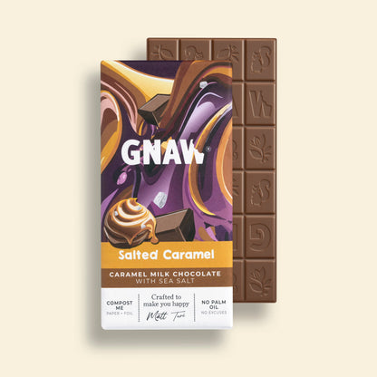 GNAW Salted Caramel Milk Chocolate Bar