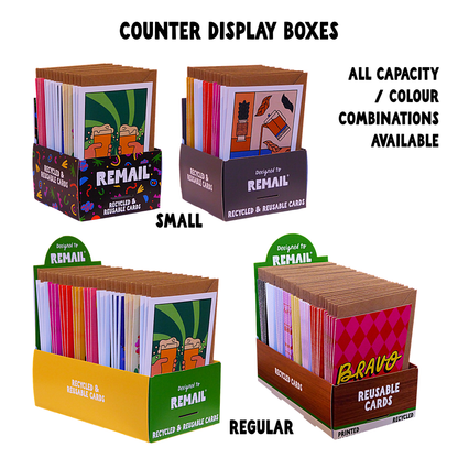 Remail Card Counter Display Box
