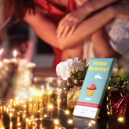 GNAW 'Happy Birthday' Milk Chocolate Bar