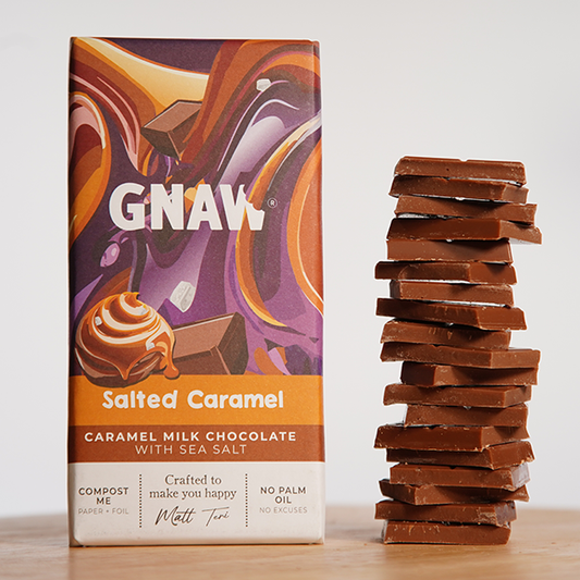 GNAW Salted Caramel Milk Chocolate Bar
