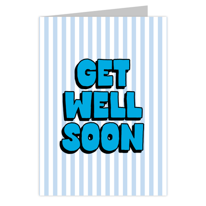 Front of the Get Well Soon reusable get well card