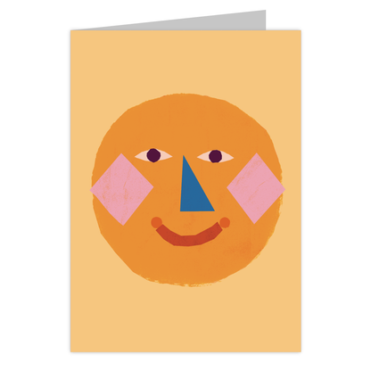 Front of the Le Soleil reusable greeting card