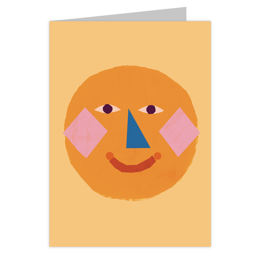 Front of the Le Soleil reusable greeting card