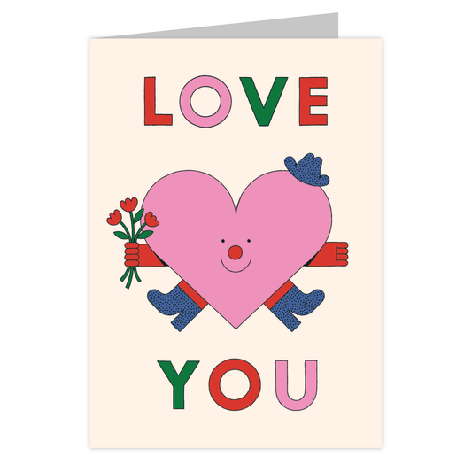Front of the Love You reusable love card
