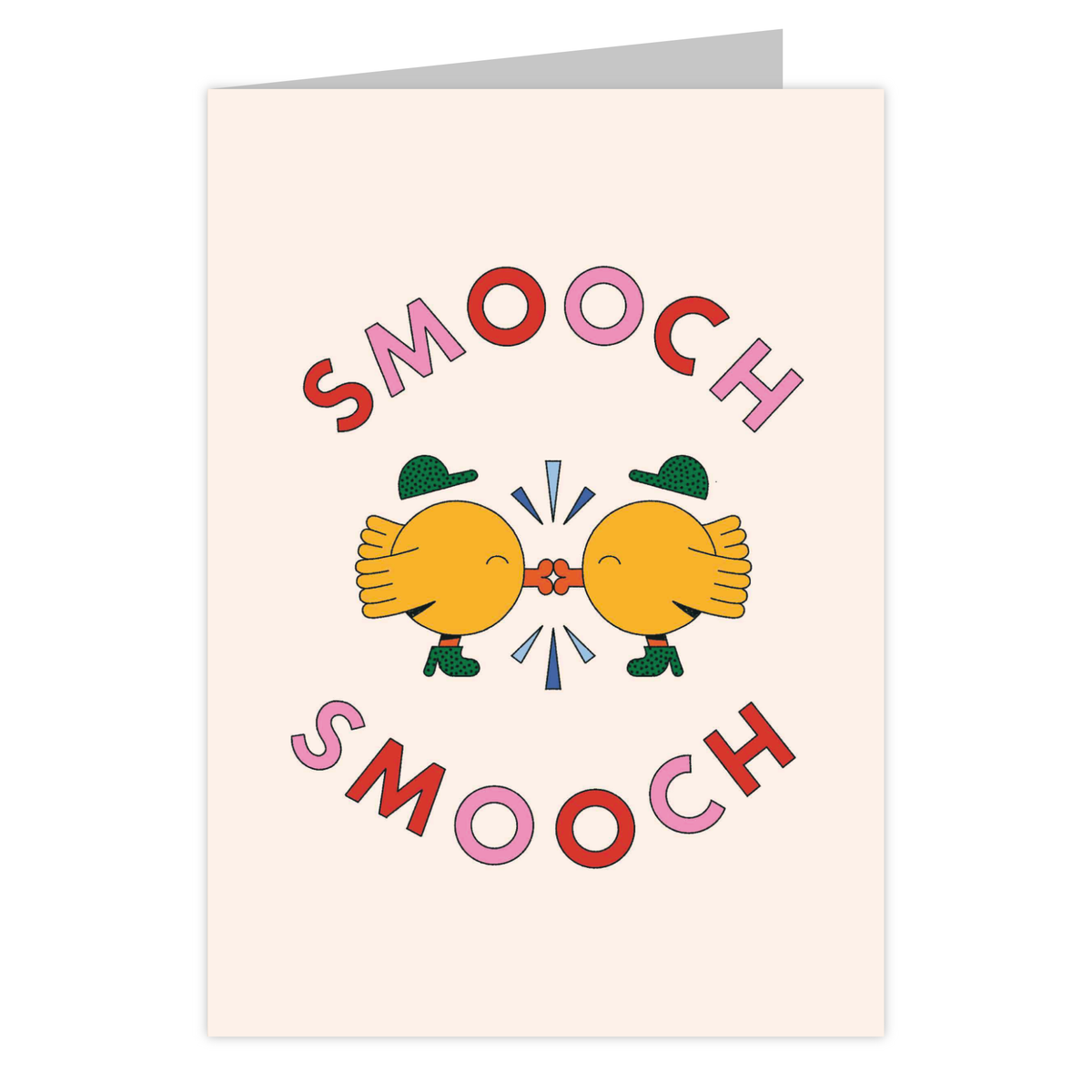 Front of the Smooch Smooch reusable love card
