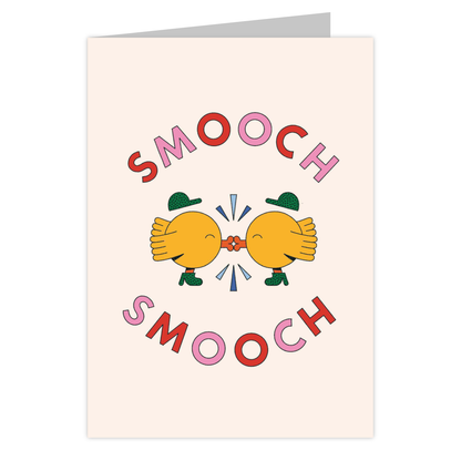 Front of the Smooch Smooch reusable love card