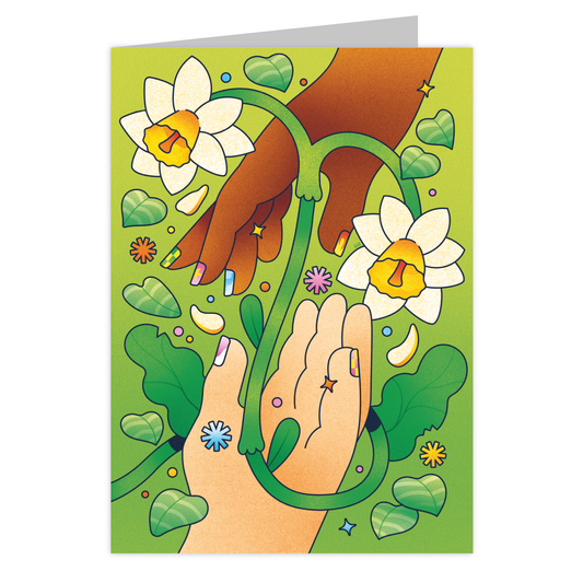 Front of the Together We Grow reusable love card